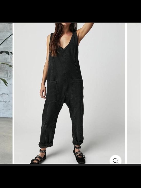 We The Free Pants - We The Free Washed Black High Roller Jumpsuit